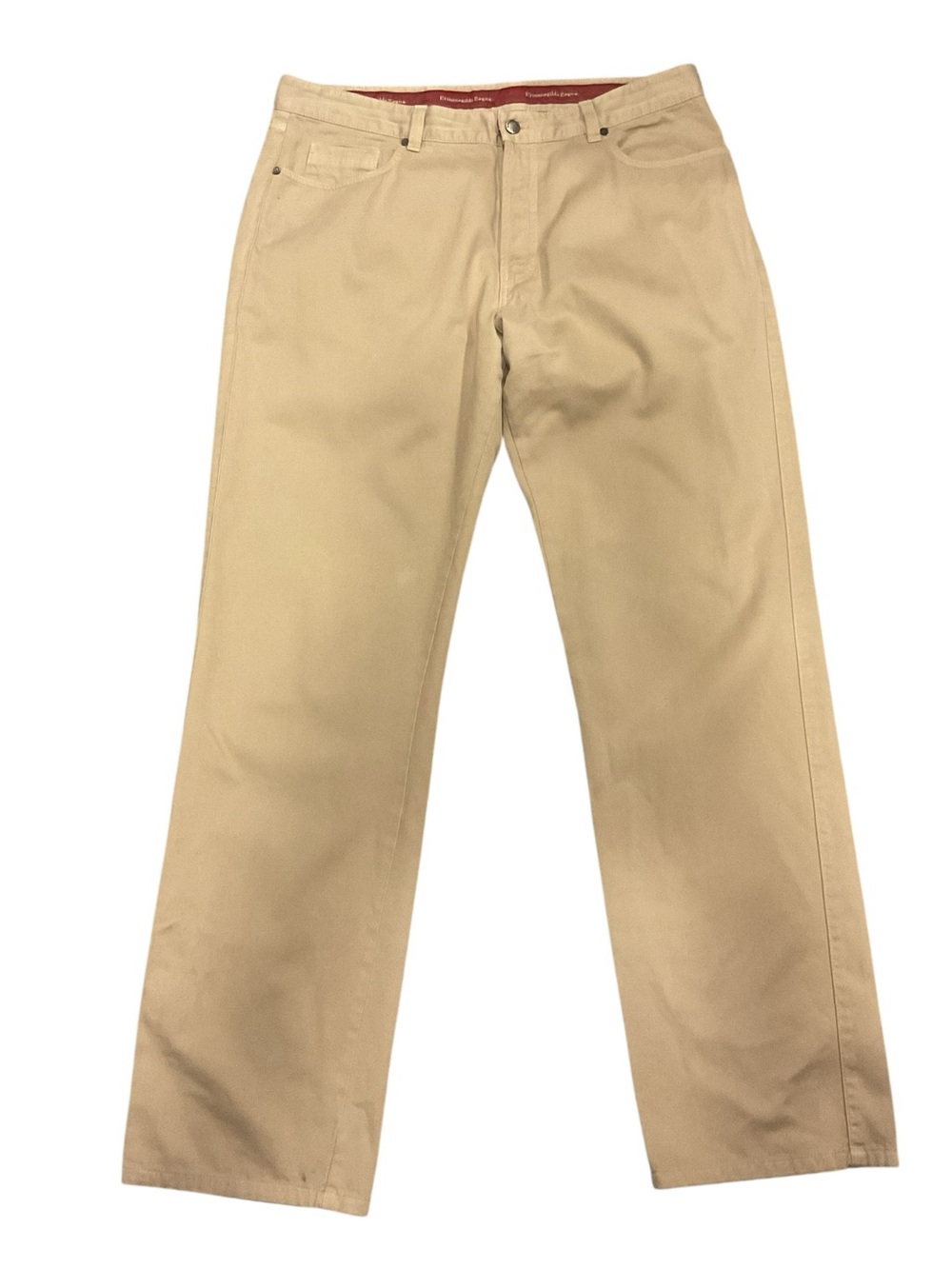 Ermenegildo Zegna Men's Classic Tan Chino Pants